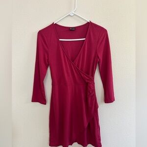 Sparkle & Fade Burgundy Dress